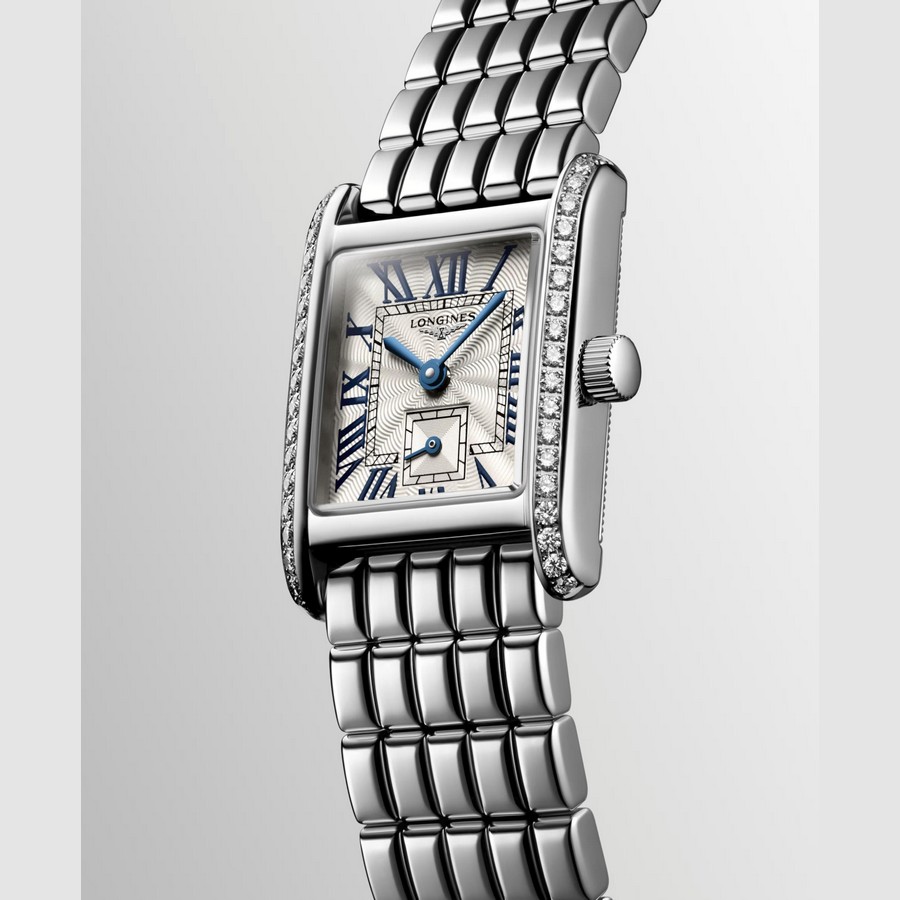 Đồng Hồ Longines Mini Dolcevita Nữ 21.5x29mm Xám Vân